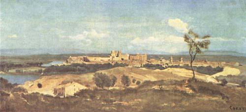 Jean Baptiste Camille  Corot Avignon (mk11) Spain oil painting art